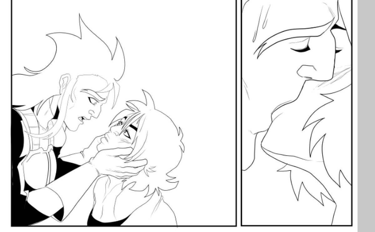 HAHoffmanart's tweet photo. Some Ko-fi sketch rewards (yay for 'frieza race' OCs) I also have inks to a fun comic i made....it's sad...but fun :PPP cause yanno....ART https://t.co/OISmiJqNOI