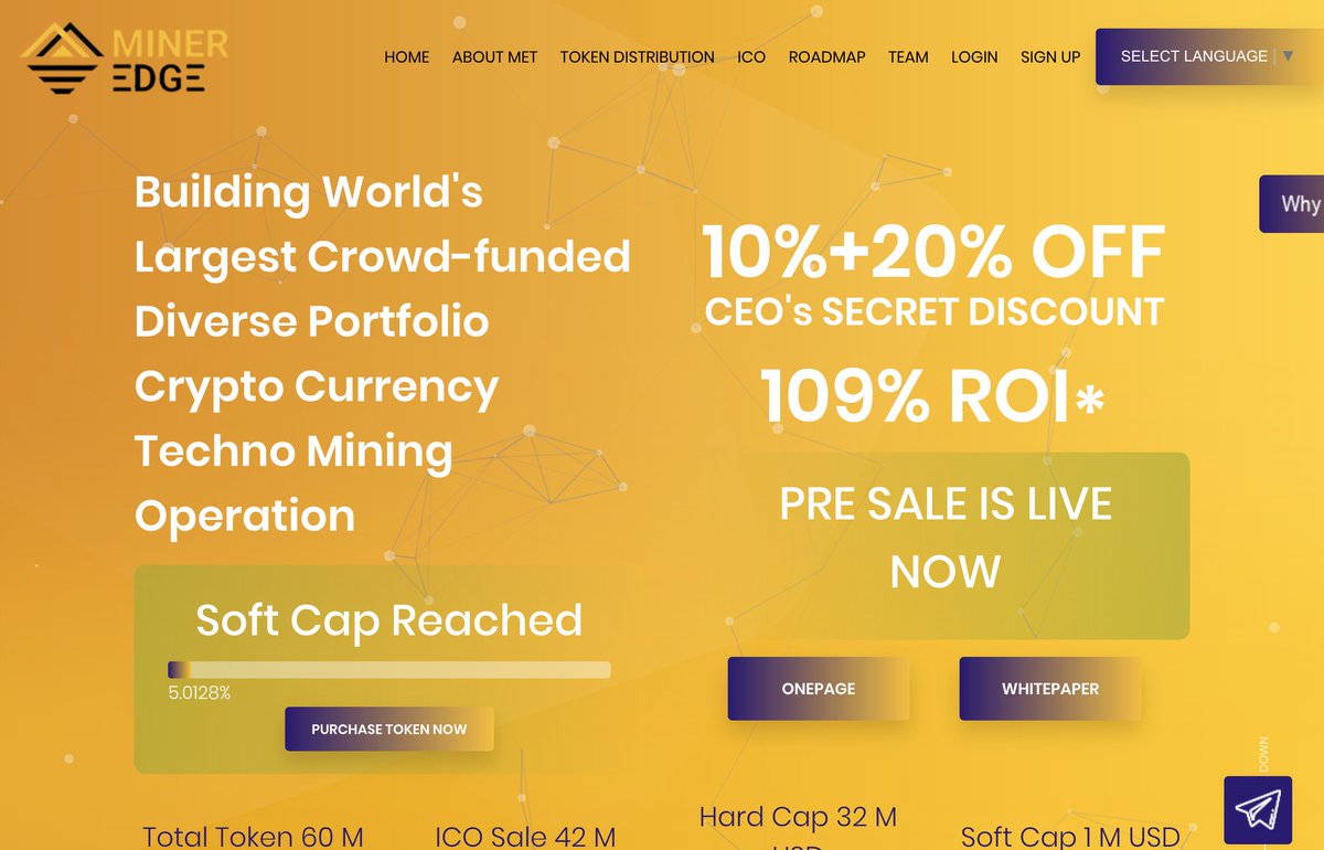 Crypt0Next's tweet image. Miner Edge #ICO is listed on CryptoNext 🥇 (Rating 9⃣0⃣/ 100) cryptonext.com/ico/mineredge 🎖️🏆  @mineredge1