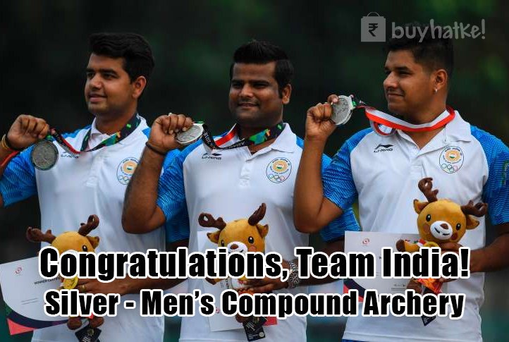 BuyHatke's tweet image. Team India makes us proud yet again. #AsianGames2018 #CompoundArchery