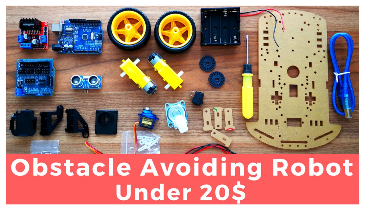 mert arduino obstacle avoiding robot