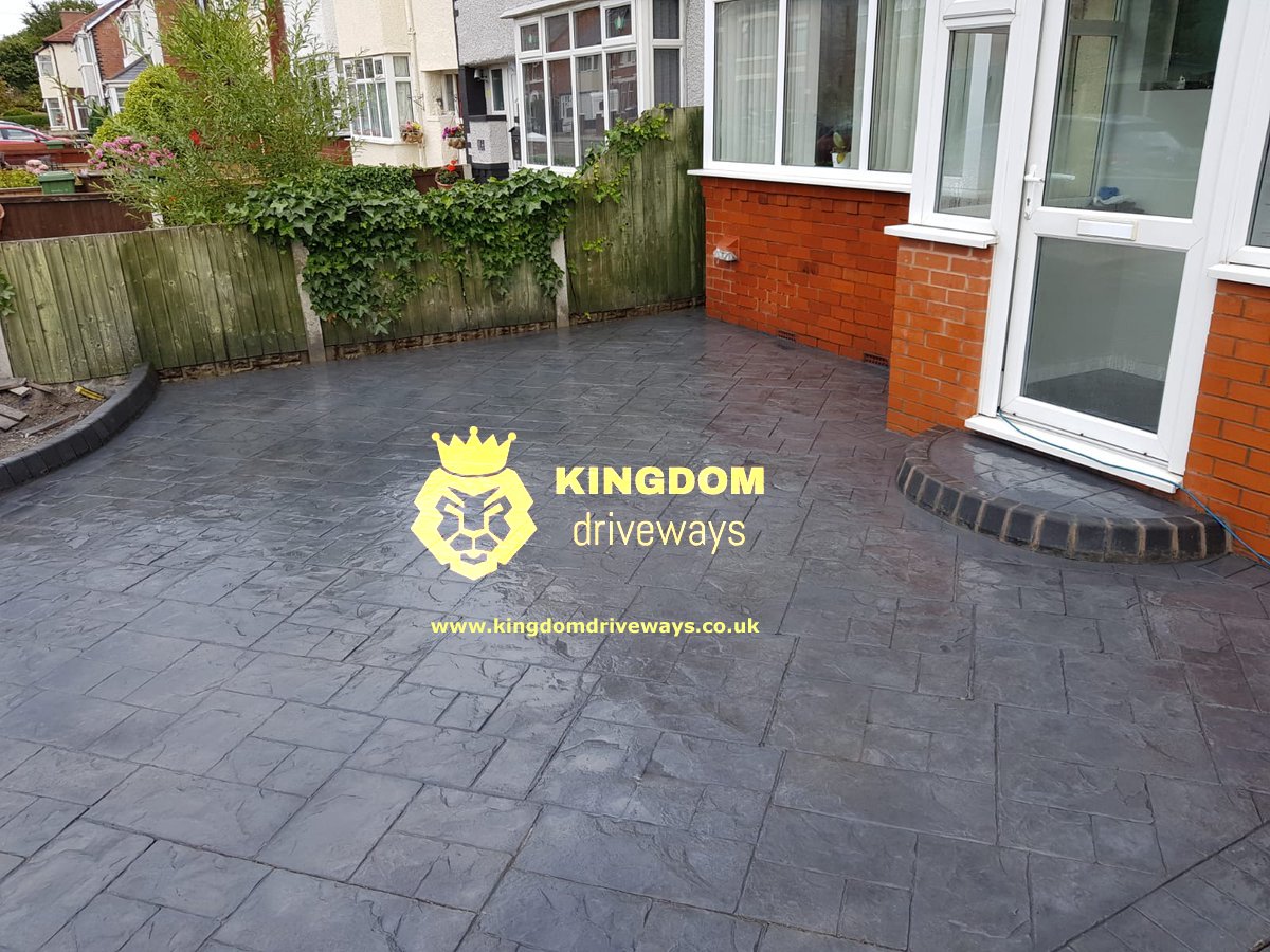 Pattern imprinted concrete driveways by Kingdom Driveways, for all your Driveway, Patio, and Paths. kingdomdriveways.co.uk