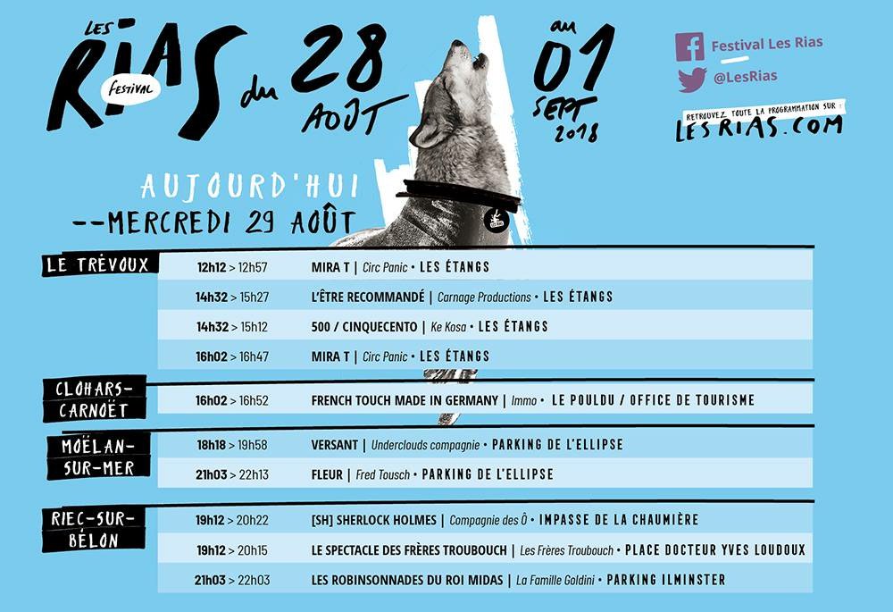 Le programme du 2e jour des <a href="/LesRias/">Festival Les Rias</a>