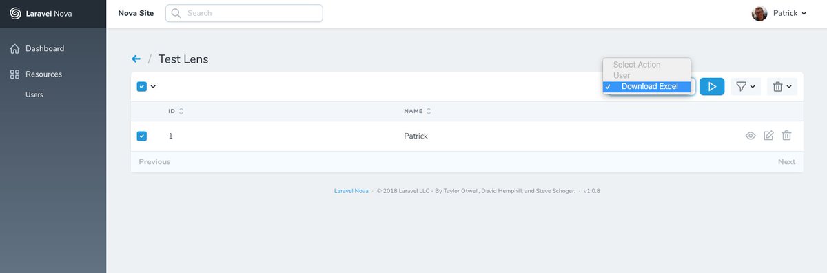 patrickbrouwers's tweet image. Export your custom Laravel Nova lenses with Laravel Nova Excel! #laravel #LaravelNova