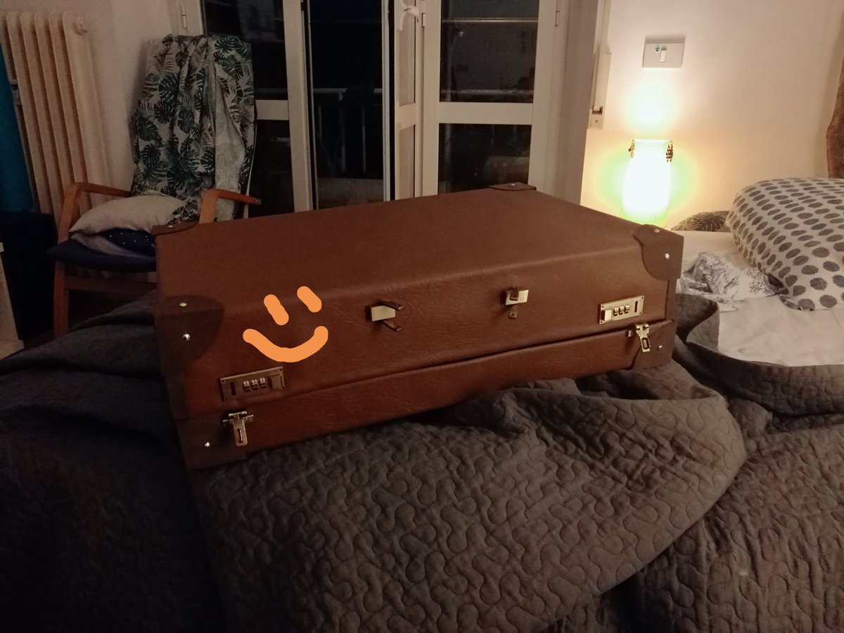 Mayu_tsun's tweet photo. My room is a mess but at least Violet's suitcase is almost finished. Can't wait to wear the complete costume this weekend 💗 https://t.co/MpAn9QRa49