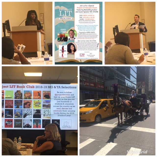 MS442Brooklyn's tweet photo. Project LIT was Lit! Parents and staff attended the Project Lit Educator Event with founder Jarred Amato and Best selling Author Nic Stone! #summertimeworkflow #Authors #Literacy #reading #DearMartin #NYCSchoolshowcase #Stingers #MS442 https://t.co/wrhgK2xkul
