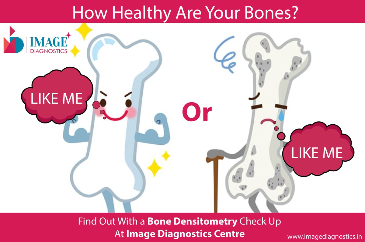 Are your Bones Healthy??

Check it with a Bone Densitometry Test at Image Diagnostic Centre, #Nagawara #Bangalore

Don't Forget that "Our bones give our bodies shape, and support and protect our organs and systems."

imagediagnostics.in