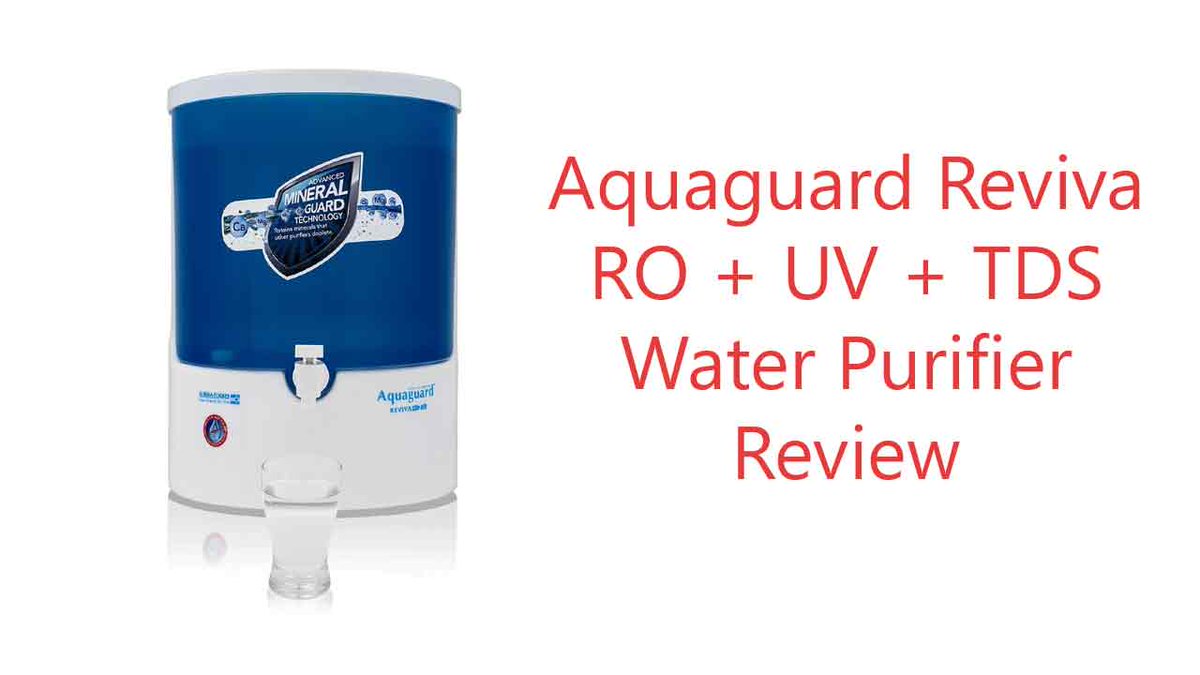 ReviewWater's tweet image. Aquaguard Reviva Review - RO + UV + TDS Water Purifier
waterpurifierreview.in/aquaguard-revi…