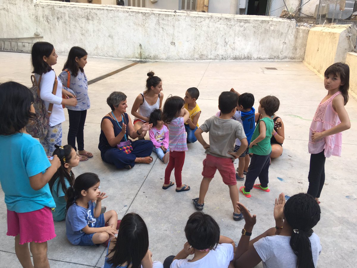 August volunteers from ACSAR #Unintegra Project ends today activities with Afghan #Refugee children and families hosted by <a href="/Solidarity_Now/">Solidarity Now</a> Now. A month full of love, tenderness and empowerment. Thanks to Clara,  Mercè,  Blanca and Fina for the good work! And to <a href="/Solidarity_Now/">Solidarity Now</a>