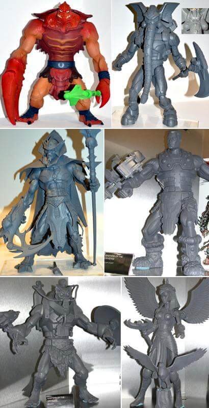 PlanetEternia's tweet photo. 7 Jahre #200XDays: Die "modernen" Masters of the Universe - Konzepte und Prototypen für weitere Figuren, die teilweise zu @NECA_TOYS #Stactions wurden. https://t.co/VaN2mgg6m7