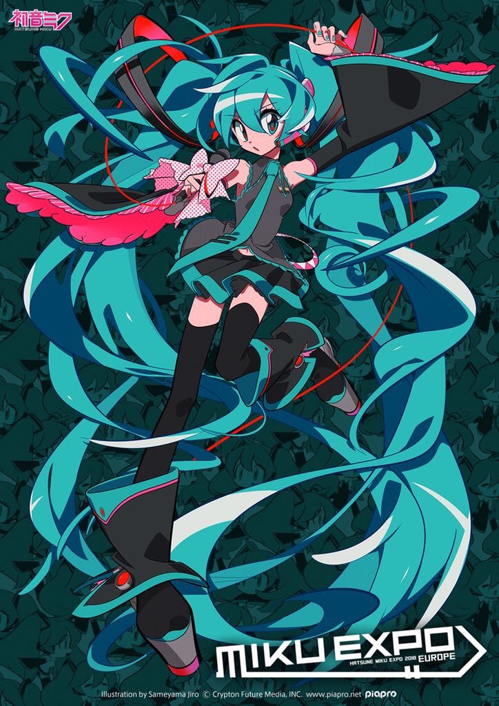 hatsune miku 1girl solo long hair very long hair skirt twintails detached sleeves  illustration images