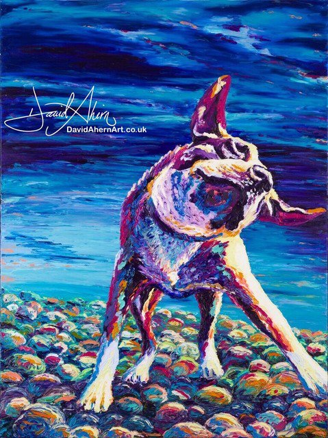 DavidAhernArt's tweet photo. My beautiful shaking Boxer at Lepe Beach.  Still Available from my website.
#lepe #lepebeach #lepecountrypark #walkies #Boxer #boxerdog #dogart #impasto #fauvism #newforestartist #hampshireart #hampshirelife #contemporaryart #wildlifeart #interiordesign #artgallery #dog #beach https://t.co/KyQgj0H8id