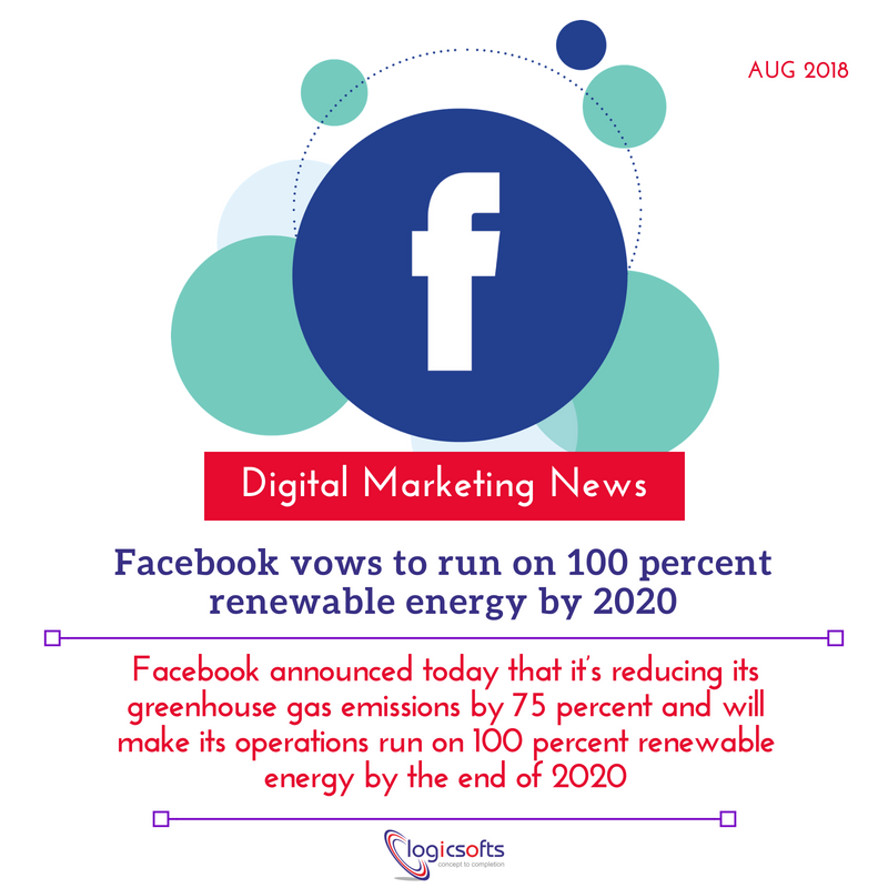 logicsoftsuk's tweet photo. #Facebook vows to run on 100 percent #RenewableEnergy by 2020

#DigitalMarketingNews #DigitalMarketing #socialmediamarketing #TechNews #OnlineBusinesses #startups #SEO #SMM #Tweet #tips #SocialMedia #DigitalTransformation #logicsofts https://t.co/ZWZAKO80px