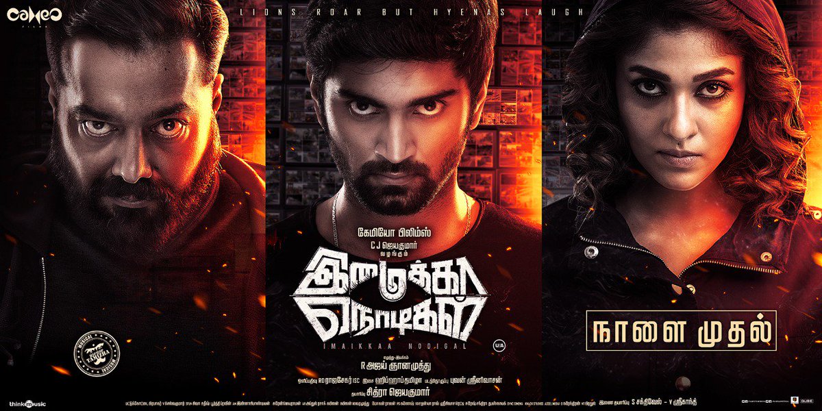 KollywoodCinima's tweet photo. #ImaikkaaNodigal Grand Release around 500+ Screens in WW
#ImaikkaaNodigalFromTomorrow
#INFromTomorrow
#LadySuperstar #Nayanthara @Atharvaamurali @RaashiKhanna @CameoFilmsIndia @anuragkashyap72 https://t.co/1fJeDesvhD