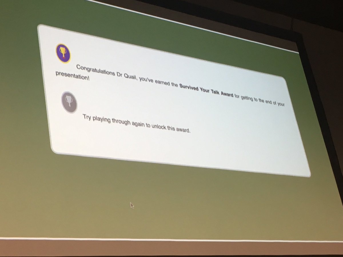 drjamesboyle's tweet photo. @DrNatQuail
superbly presenting our #seriousgame using #virtualpatients #digitalchalktalk #clinicalreasoning to teach @UofGMedicine medical students & @scotmedtraining @nhseducation trainees diabetes acute care: live @AMEE_Online #AMEE2018 game demo to finish! @mbrp1 @parthaskar https://t.co/jreC1yC6ZS