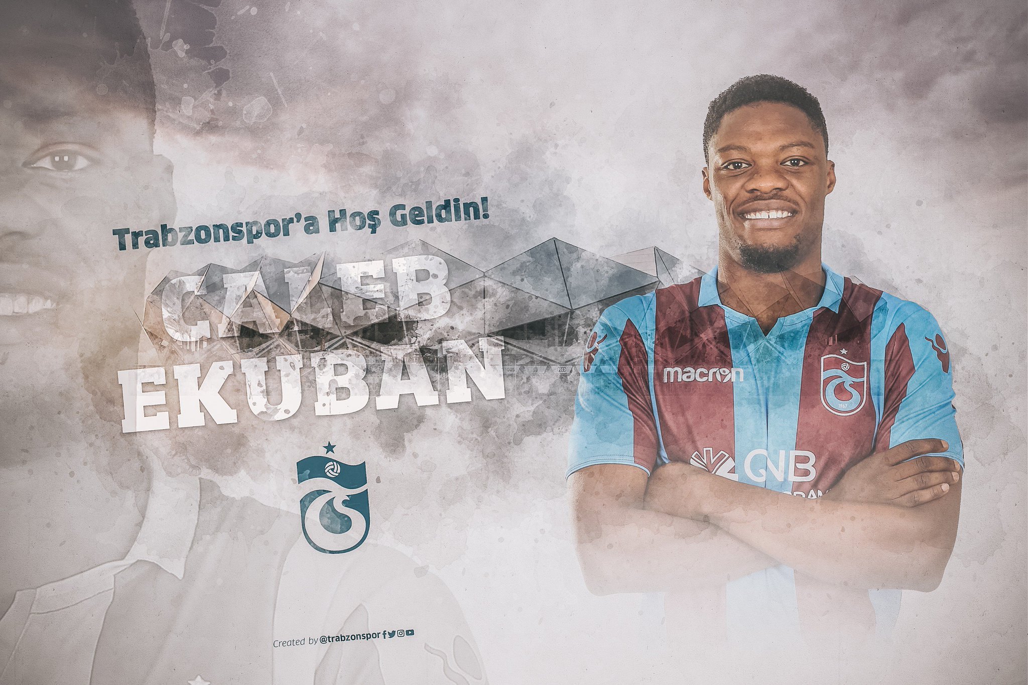 PICS: Ghana international Caleb Ekuban joins Trabzonspor on a season-long loan