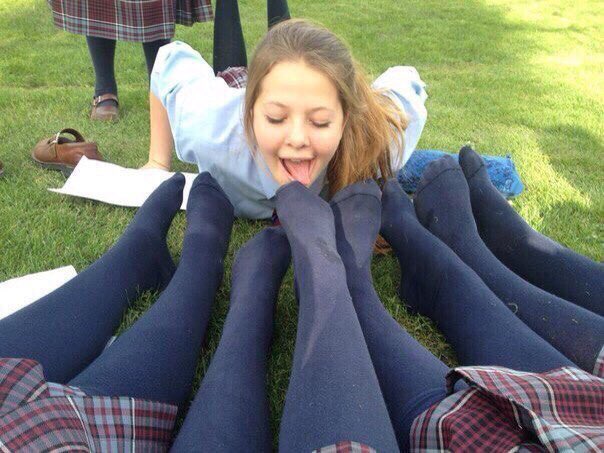 Tongue fisting orgasm schoolgirl