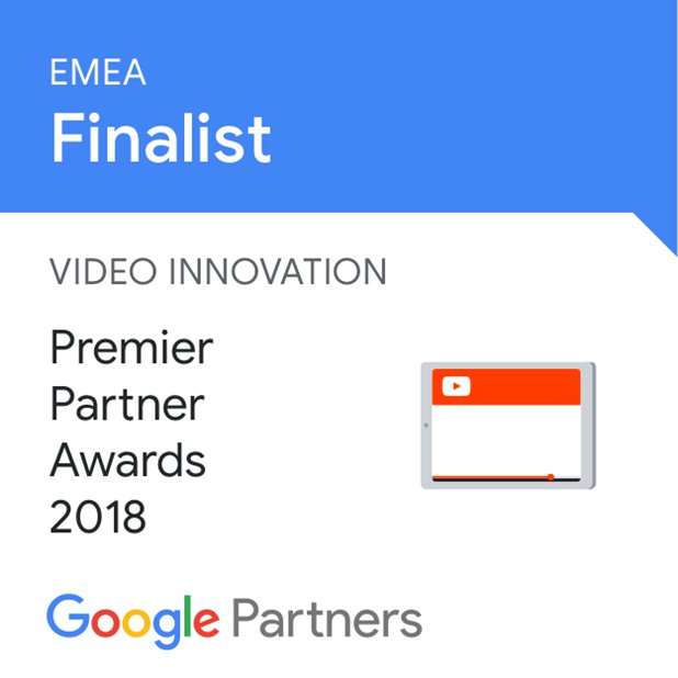 @fibabanka ile katıldığımız Premier Partner Awards 2018’in EMEA Video Innovation kategorisinde finalistlerden biri olmaya hak kazandık 🏆 #PremierPartnerAwards #Google #GooglePartners #videoinnovation