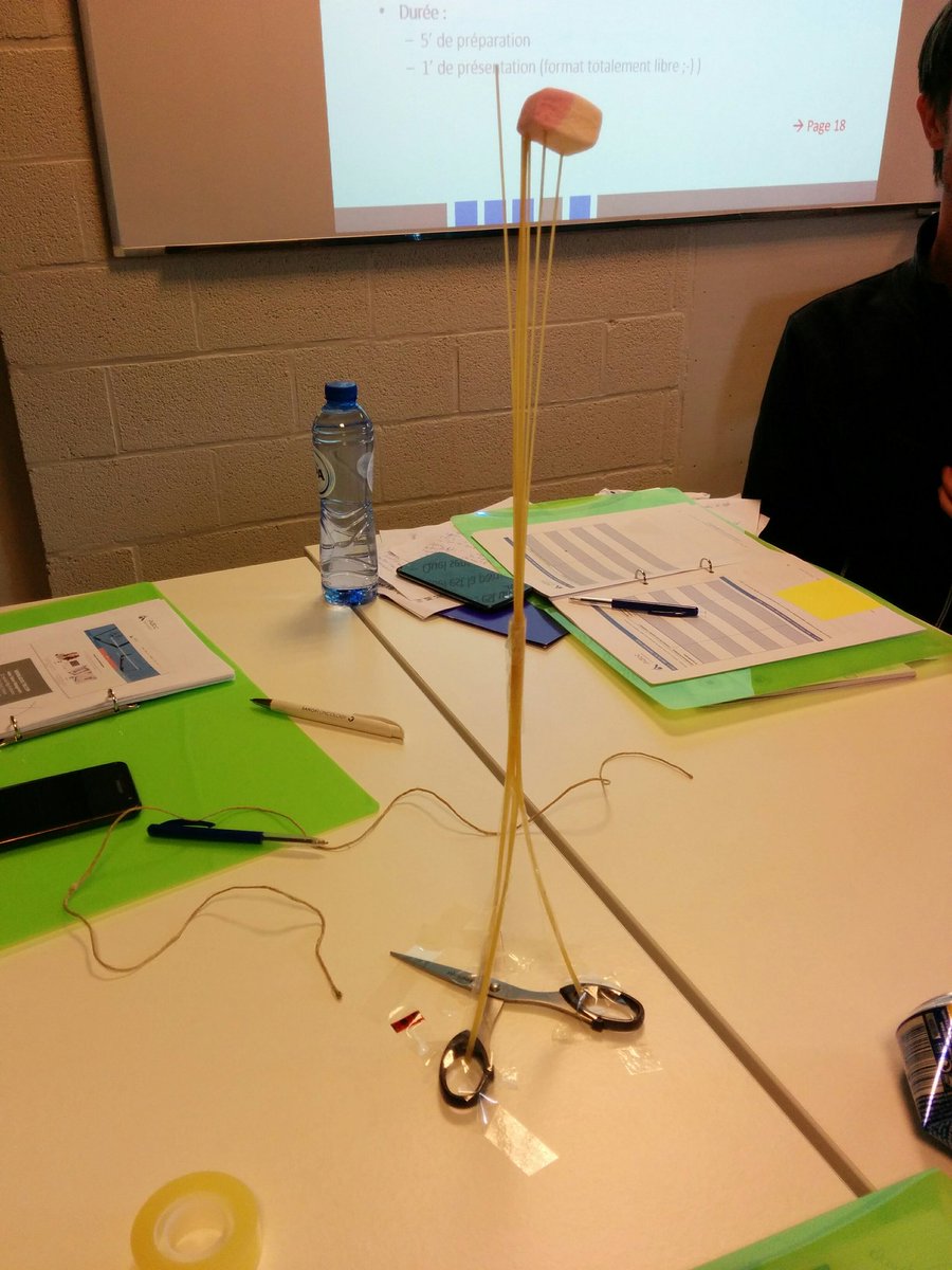 AdocTM's tweet photo. Le challenge #DOC2BUSINESS continue !Avec une nouvelle activité #teambuilding : le #chamallowchallenge ! Qui a fait la plus haute construction ? @OR_Belgique
#AdocFormation #PhD #skills #communication https://t.co/2uHMTF1naa