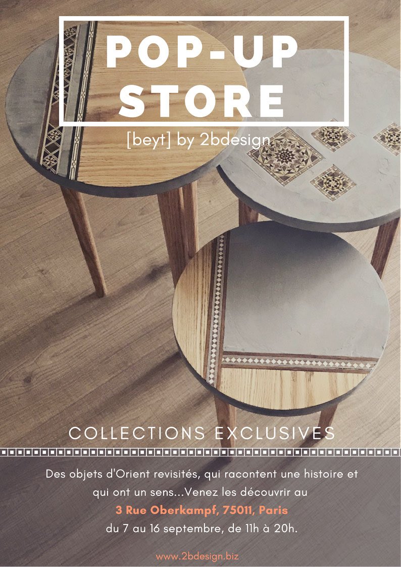 beytby2bdesign's tweet photo. If you’re in Paris, France Sept. 7 to 16 visit our pop-up store and discover our latest #handcrafted creations. #socialenterprise #design https://t.co/dpCWBCChH0