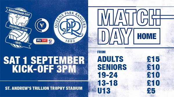 Birmingham City FC on Twitter "🎟 Secure your seat for this Saturday's