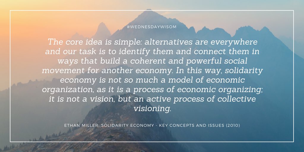 Want to find out more about the #solidarityeconomy but don't know where to start? 🤔We've picked out some good papers and links for #WednesdayWisdom check them out solidarityeconomy.coop/what-is-se/res…