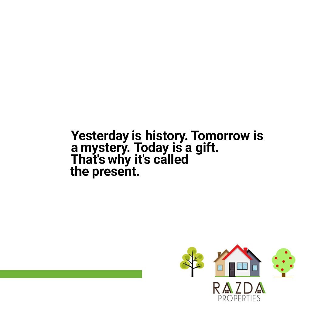 RazdaProperties's tweet photo. YESTERDAY: Learn from it, but don't respect it too much that you allow it mess up today. Move on! 🚀 

TODAY: Seize the day! Make every second count. 💪

TOMMOROW: Be patient! Work hard day by day, but expect the results over years. #razdaproperties #realestateagent #Ibadan https://t.co/iC24LMJUkK