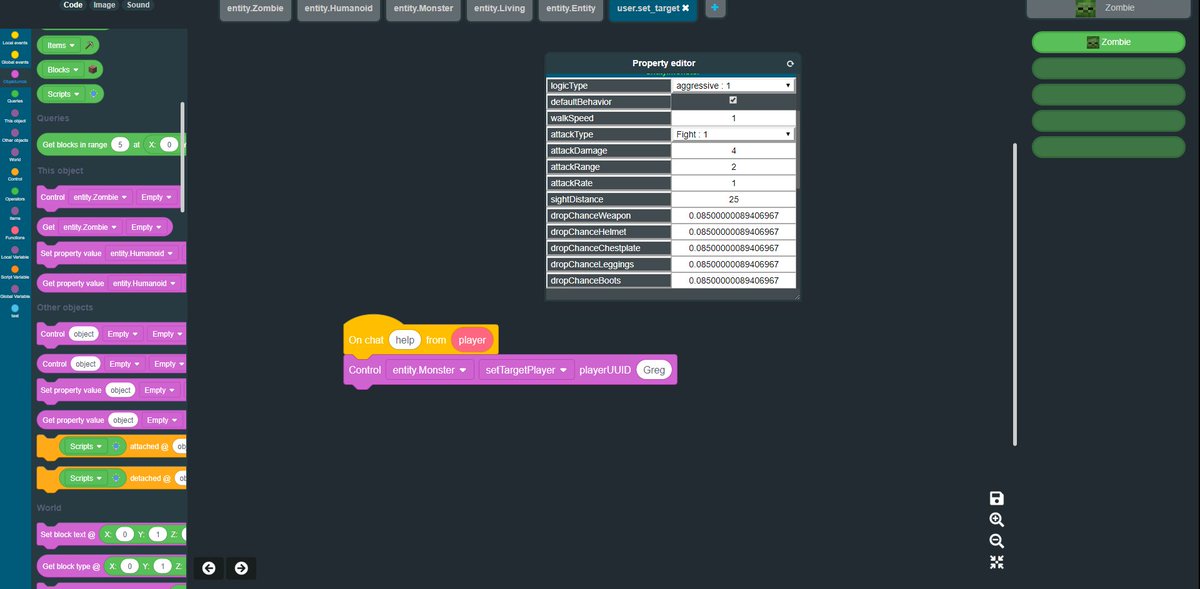 CodiaAdventures's tweet image. You need protection? Your mob can help you against your attacker! #mob #programming #minigame