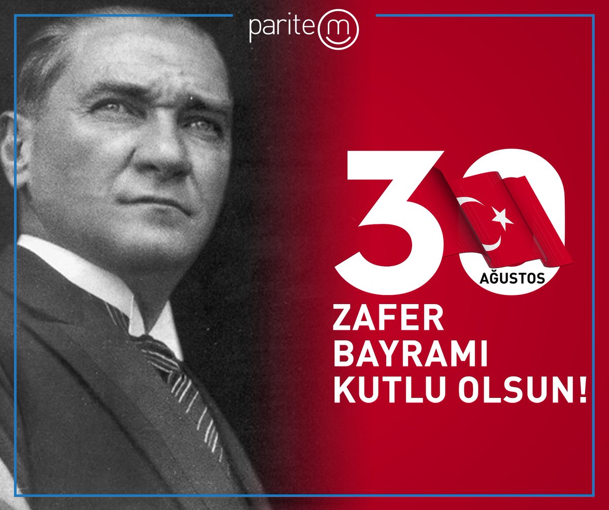 30 Ağustos Zafer Bayramı'mız kutlu olsun.