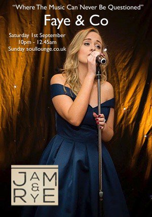 Long time Sunday SouLounge superstar <a href="/music_faye/">idekman99999</a> makes her debut this Saturday evening <a href="/jamandrye/">Jam & Rye</a> in #Islington underneath the <a href="/FamousCockN1/">Famous Cock Tavern</a> right next to Highbury &amp; Islington station - limited seats available at this unique venue for the #livemusic - sundaysoullounge.co.uk/event/2398