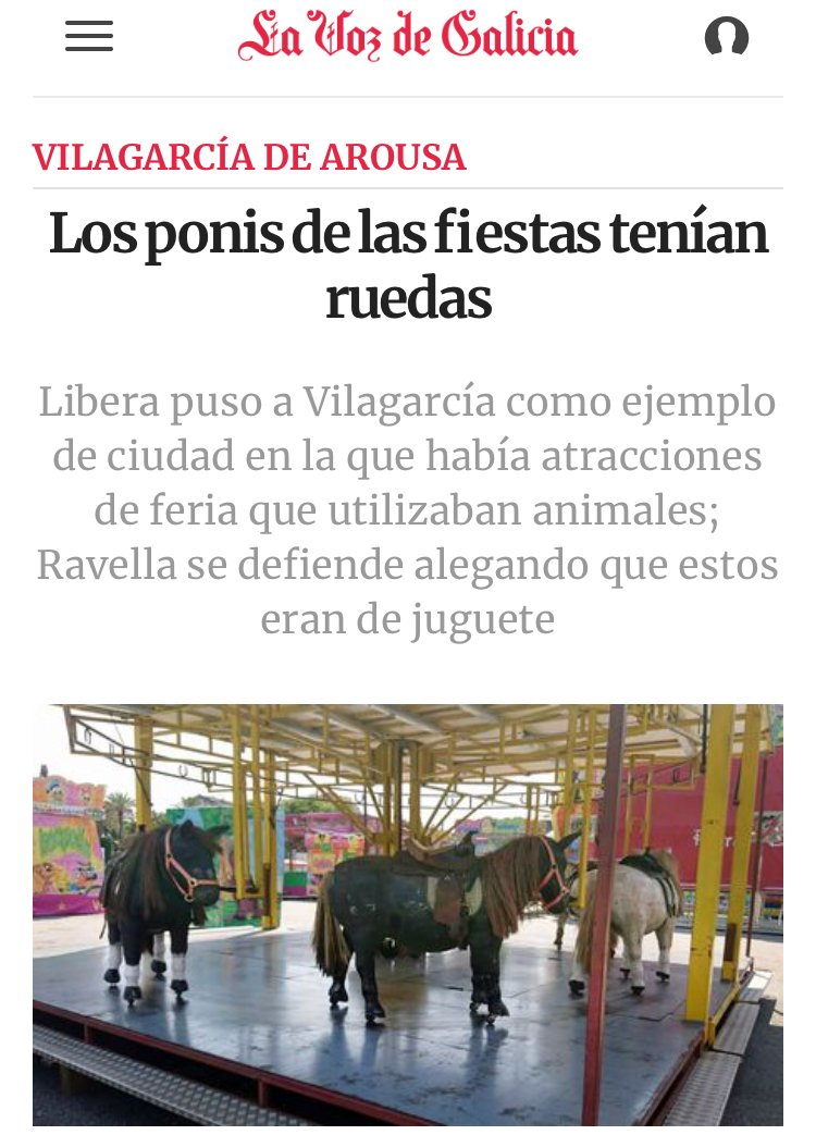 ¡¡Me parto de risa,vaya ridículo, ahora resulta que Libera denuncia ponis con ruedas!!
Los radicales de Libera y Fundación Franz Weber ponen de ejemplo de maltrato animal ponis de juguete en atracciones de feria. Compártalo, que todo el mundo se entere.

apuntomichelcoya.com/blog/me-parto-…