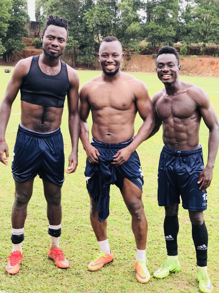 adams_sadick's tweet photo. “If their names isn’t God,their opinion doesn’t matter and their approval isn’t needed”...Another day in the office..Smiles...preparation...With my assist Kings🖤💛@EricDonkor_31 https://t.co/UCY81tHyFc