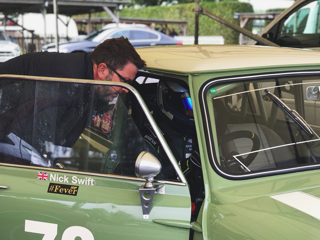 Excited to be joined by Aston Martin driver, Le Man 24 hour winner and double British GT champion @JonnyAdam as our pro driver, partnering Nick in Willow 2 at the @goodwoodrevival. It’s going to be a fun race! #upyourpower #swiftune