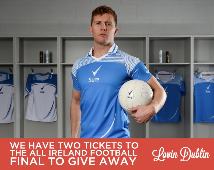 Lovin Dublin (@lovindublin) on Twitter photo Who wants tickets to All-Ireland football final this Sunday with thanks to <a href="/Sure/">Sure UK & Ireland</a> - Official Statistics Partners of the GAA? RT to enter Who wants tickets to All-Ireland football final this Sunday with thanks to <a href="/Sure/">Sure UK & Ireland</a> - Official Statistics Partners of the GAA? RT to enter