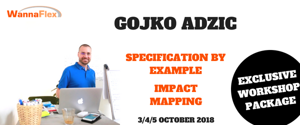 WannaFlex's tweet photo. Stroomlijn je software development met Gojko Adzic! Ontdek hoe je de juiste user stories kiest voor je business goals in de Impact Mapping workshop en hoe je requirements/tests duidelijk beschrijft in de Specification by Example workshop. Lees meer: https://t.co/lreuR5mUbK https://t.co/k1hzrVeUZH