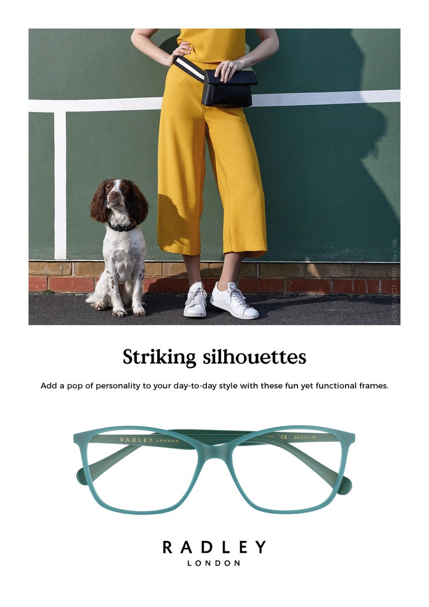 Inspecs's tweet image. Make a statement with a standout shade &amp;amp; a bold no-nonsense silhouette. #Radleyoptical #AW18 #inspecs #eyewear #britishdesign