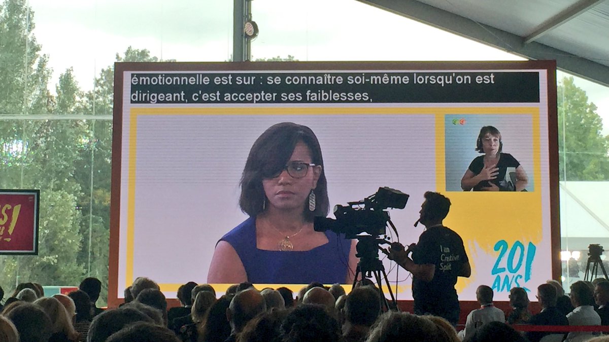 carolineramade's tweet photo. Bizarrement on a toujours cherché à écarter les émotions des entreprises, mais l’être humain n’est pas comme ça. L’intelligence émotionnelle est une fonction essentielle des dirigeants du futur - @1ElisaMoreno #UEMEDEF18 #QE https://t.co/x8WX76YFDE