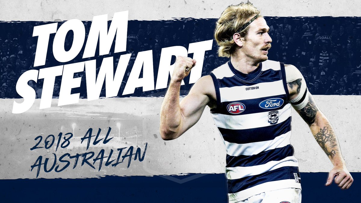 Tom Stewart, an All Australian after just 42 games πͺ
#StandProud #WeAreGeelong