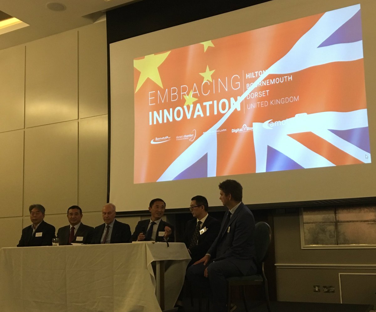 Innovation is a key part of advancing trade relations with China 🇨🇳 #chinainnovation @bournemouthbc