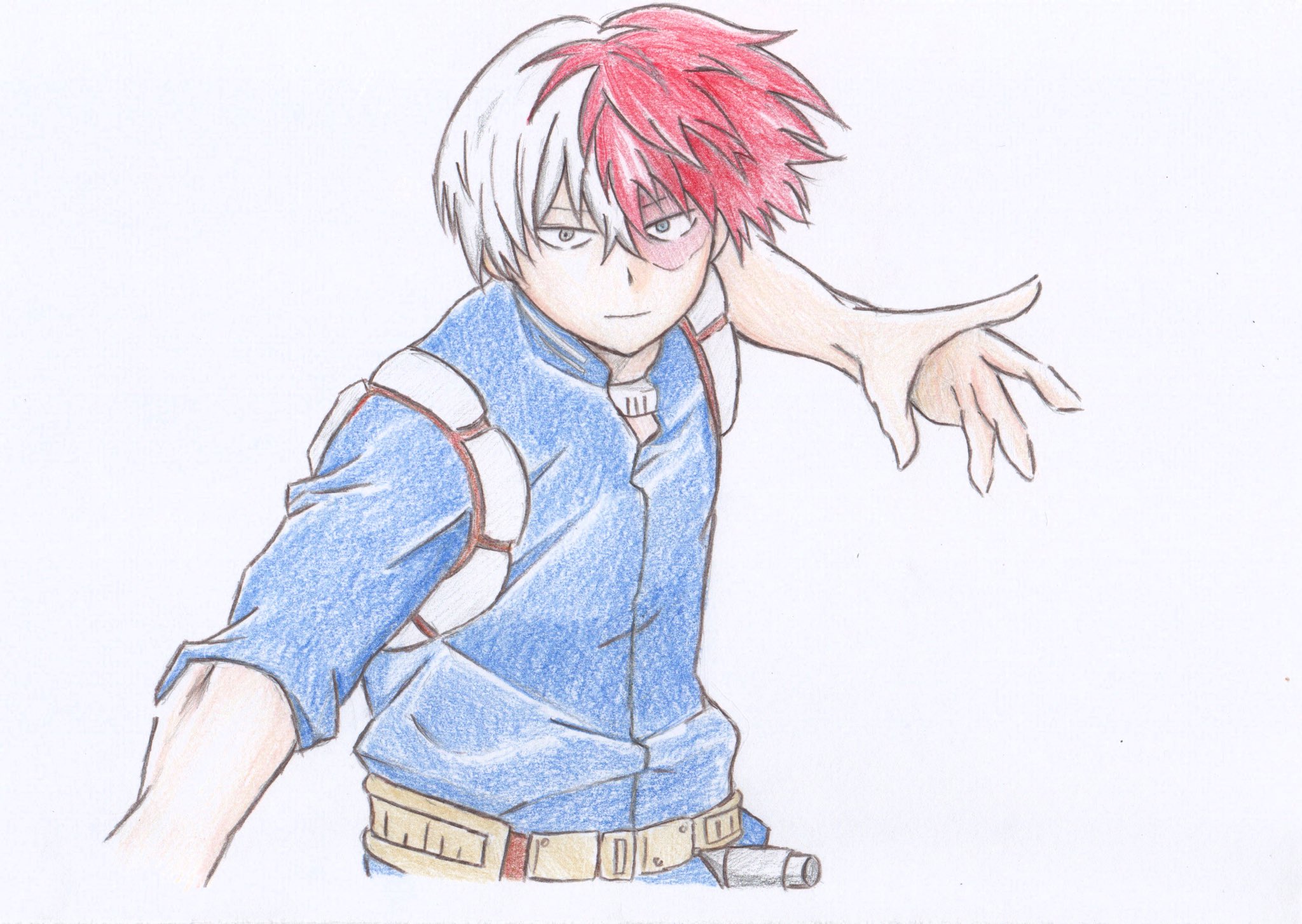 تويتر 綾叶 絵垢 على تويتر 最近出会ったヒロアカ好きの方に可愛いイラストをいただいたのでお礼に描いた轟焦凍 久々の色鉛筆 ヒロアカの輪が広がってく感じすごく好きだ ヒロアカ ヒロアカ絵描きさんと繋がりたい T Co 5s68gx51lr