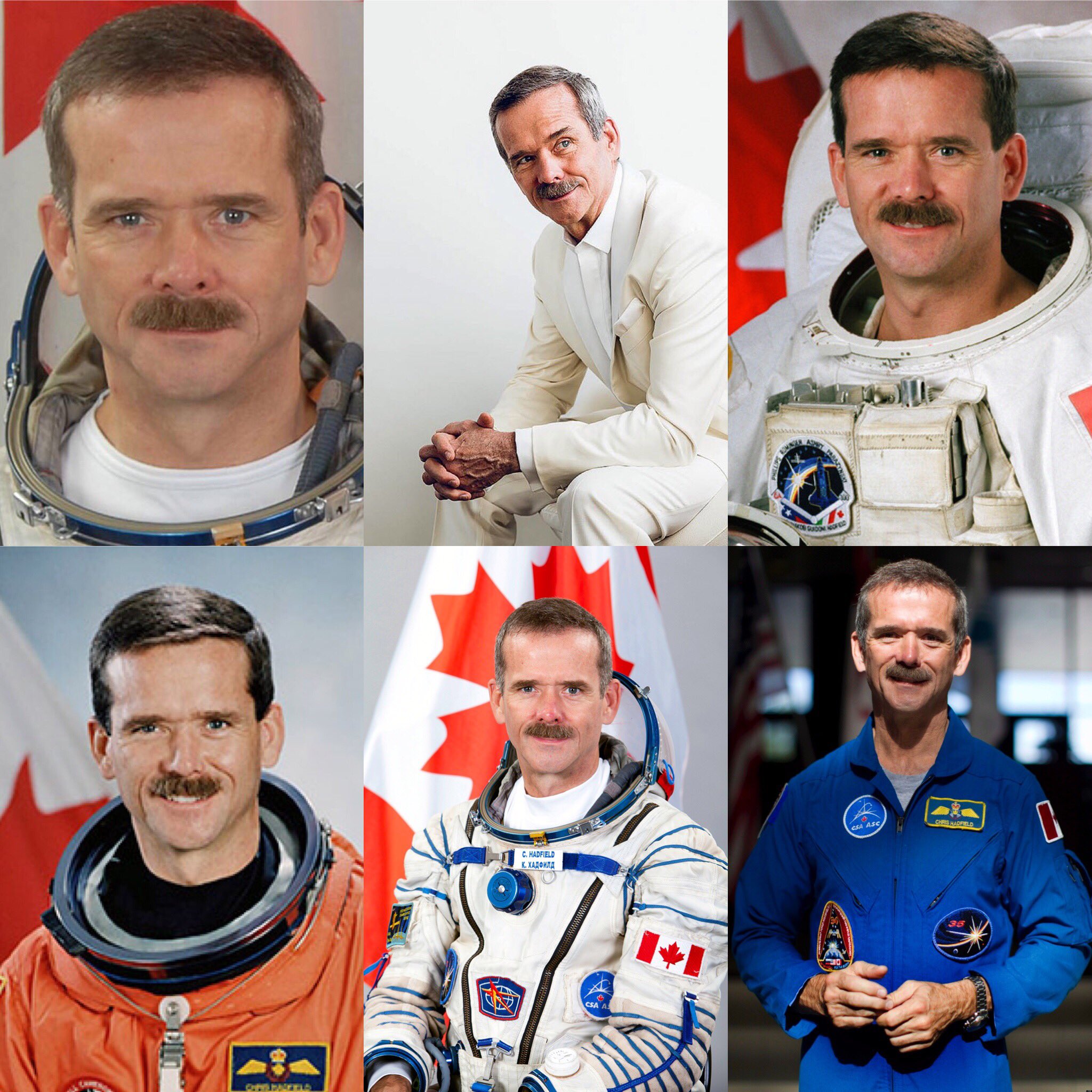 Happy 59 birthday to Chris HadField . Hope that he has a wonderful birthday.     