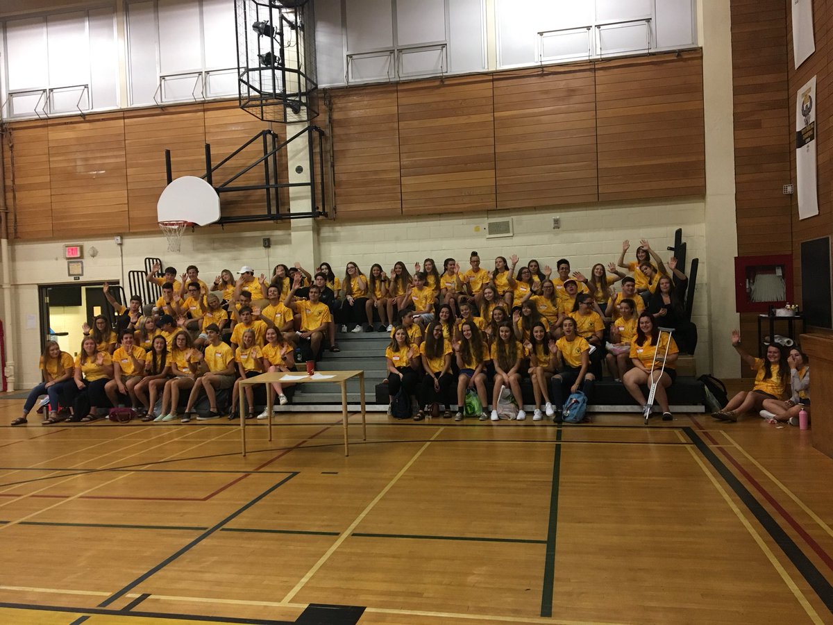 CCI Link Crew are ready bright and early for Grade Nine Orientation!