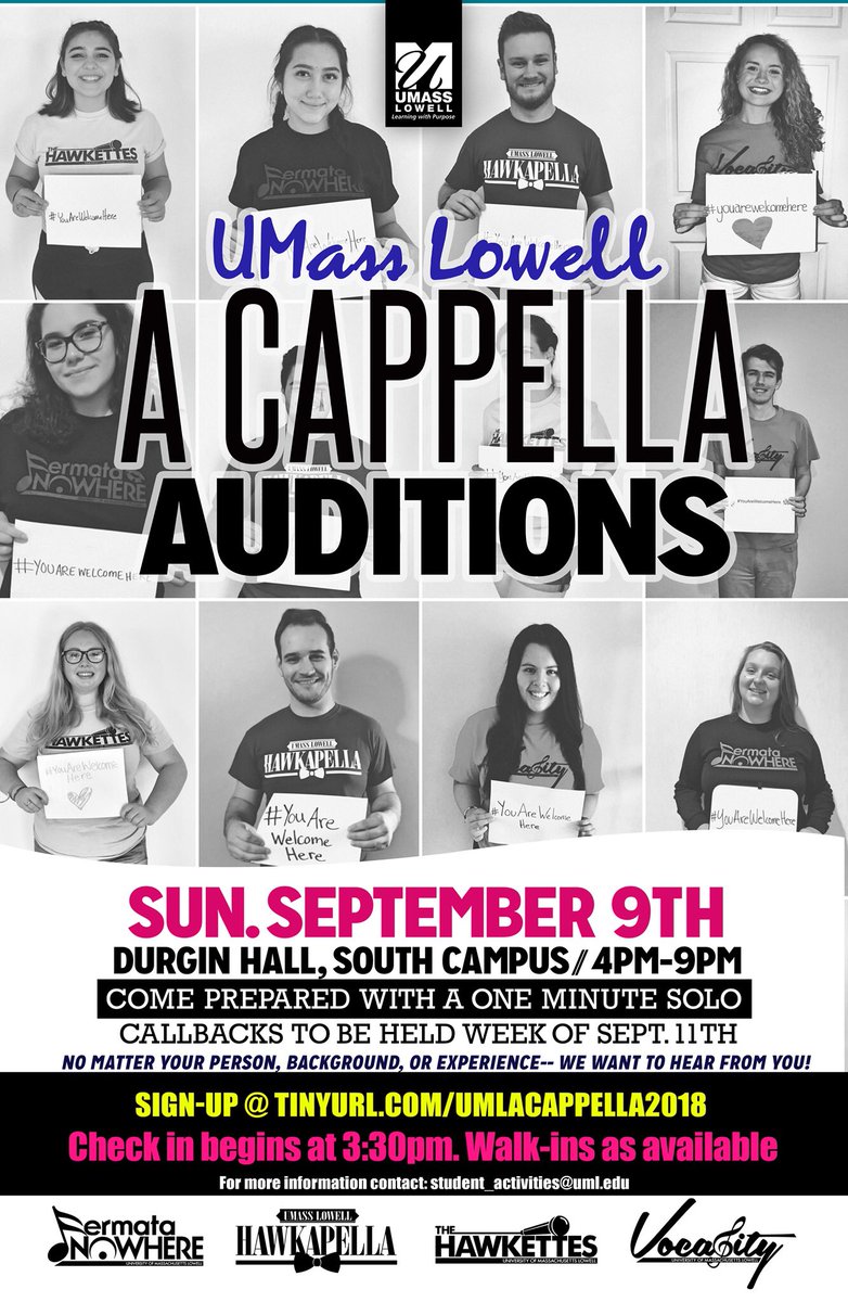 Auditions. Sunday September 9th. Come check us out! #youarewelcomehere