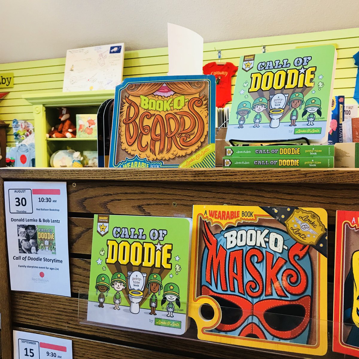 Tomorrow! It’s time for CALL OF DOODIE storytime with <a href="/LemkeandLentz/">Lemke and Lentz</a>! 💩
(We’ve never used that emoji before and probably won’t again, but we HAD to this time. It’s practically required.)