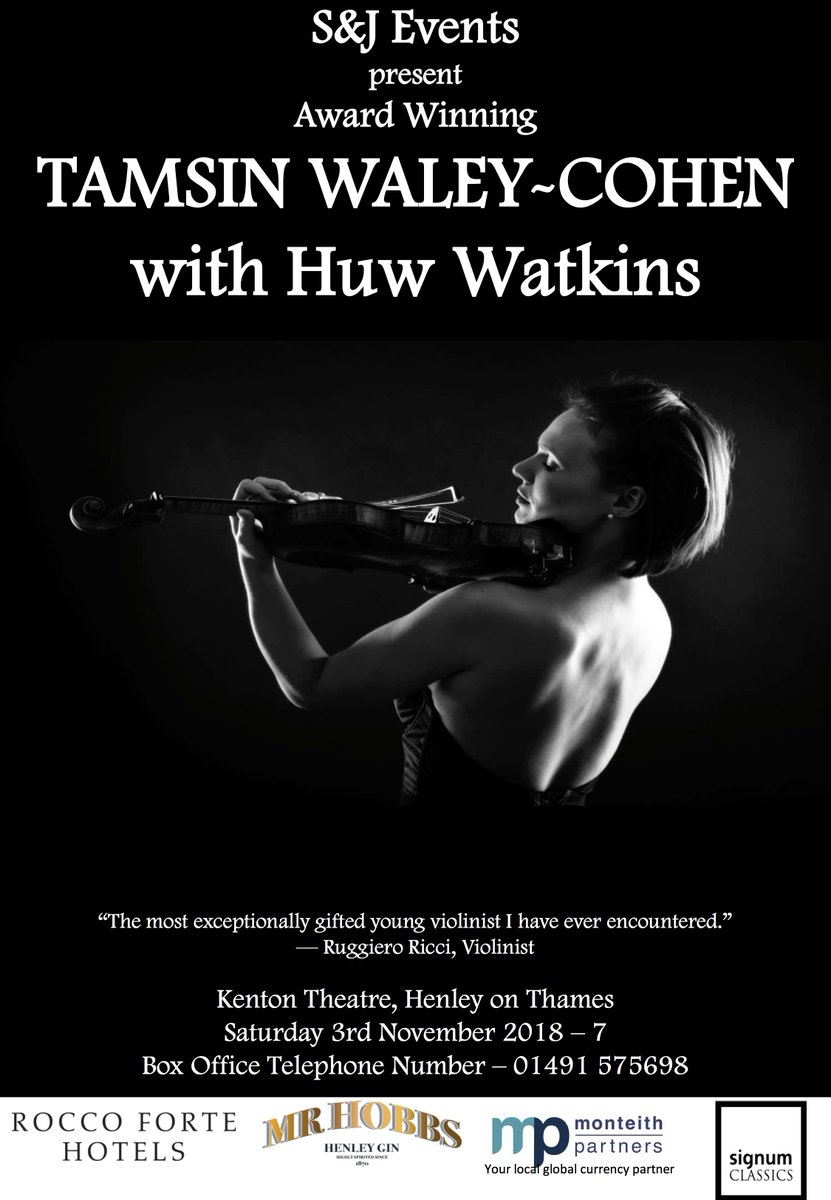 SignumRecords's tweet photo. Performing #Mozart, #Beethoven, #Knussen and #Prokofiev, Tamsin &amp; Huw will bring beautiful music to Henley on Thames with this show at the Kenton Theatre on November 3rd. 

Tickets and Info: 
https://t.co/XSBT3zEI0a https://t.co/oymOSJnK0P