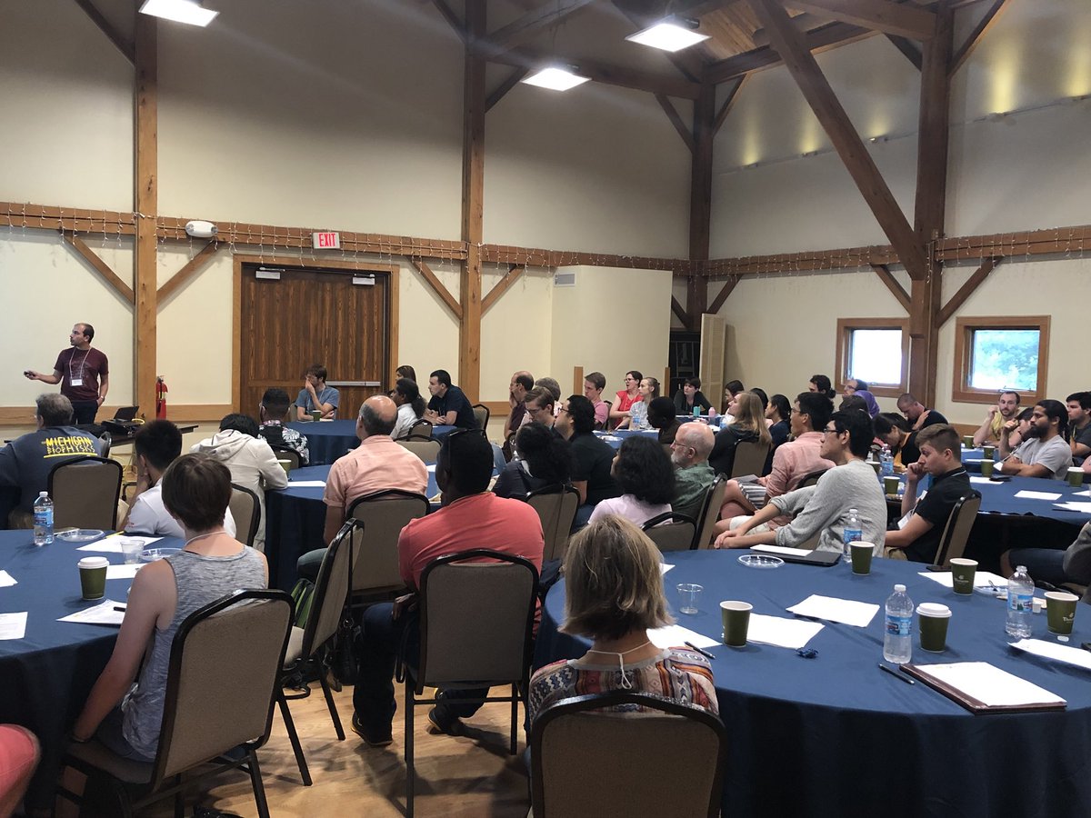 UMBiophys's tweet photo. As part of Randy Stockbridge’s Lab, Ali Kermani discusses “Guanidinium export is the primal function of the small multi drug resistance family of transporters.”
#UMBiophysPreview #umbiophysretreat2018 https://t.co/HWc13pLdl2