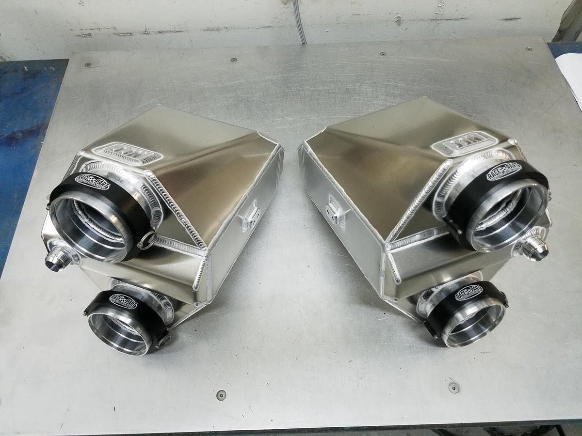 RacePartSolutns's tweet image. Check out these incredible pieces of art for #WelderUpWednesday from our friends at #NCCFab. Check out the #RacePartSolutions Dual Seal Connectors on their intercoolers. #weldporn #welding #intercooler