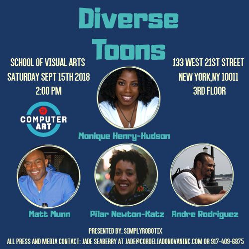 Happy Wednesday!! 

You can RSVP to the @DiverseToons animation panel on Saturday Sept 15th here buff.ly/2BYkPYU!

#AnimationEvents #AnimationNYC #PanelEvents #Blerd #Animation
