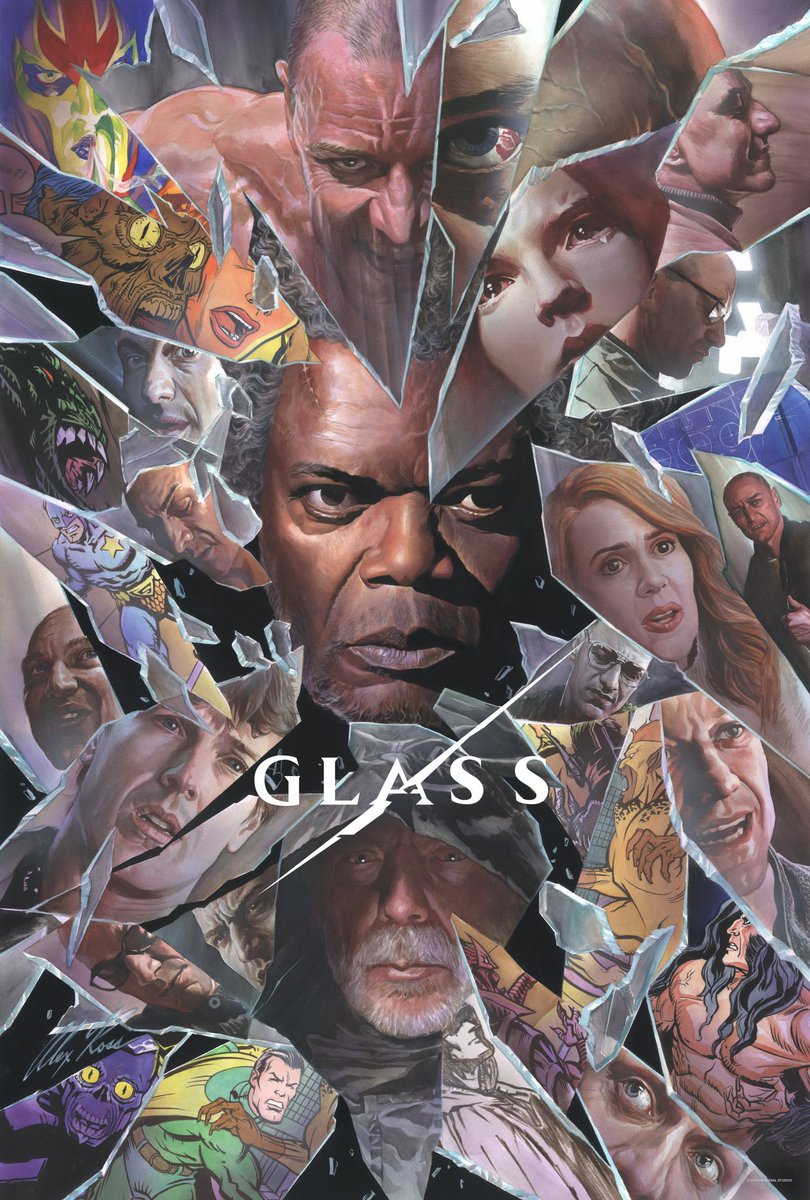 We can't wait to see Glass! Art pieces like this one makes us so excited. Shout out <a href="/TheAlexRossArt/">Alex Ross</a> for this amazing piece and wait with us for #GlassMovie to release on January 18th!