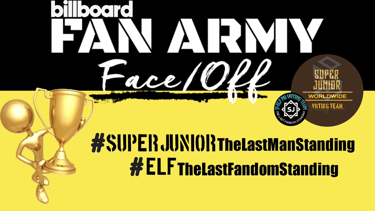 SMShellSM's tweet image. 🎉 CONGRATULATIONS SUPER JUNIOR &amp;amp; ELFs 🎉

LET&apos;S GO AND START USING:

#SUPERJUNIORTheLastManStanding 
#ELFTheLastFandomStanding 
#FanArmyFaceOff

| #SUPERJUNIOR #슈퍼주니어 @SJofficial |