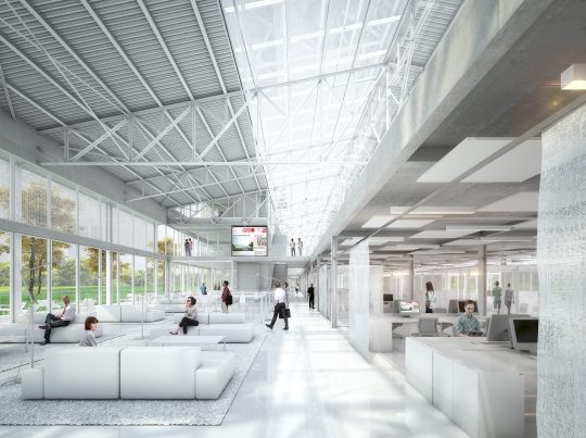 #NOX et <a href="/Kraftarchitecte/">KRAFT architectes</a> ont remporté en 2017 le concours lancé par <a href="/OuestFrance/">Ouest-France</a> pour la #construction d’une halle #numerique de 7 055 m². Le bâtiment #tertiaire sera livré en 2019. <a href="/ouestfrance35/">Ouest-France 35</a> #ingénierie tinyurl.com/ybaowtt4